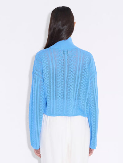 Tine Crochet Cardigan, Blue