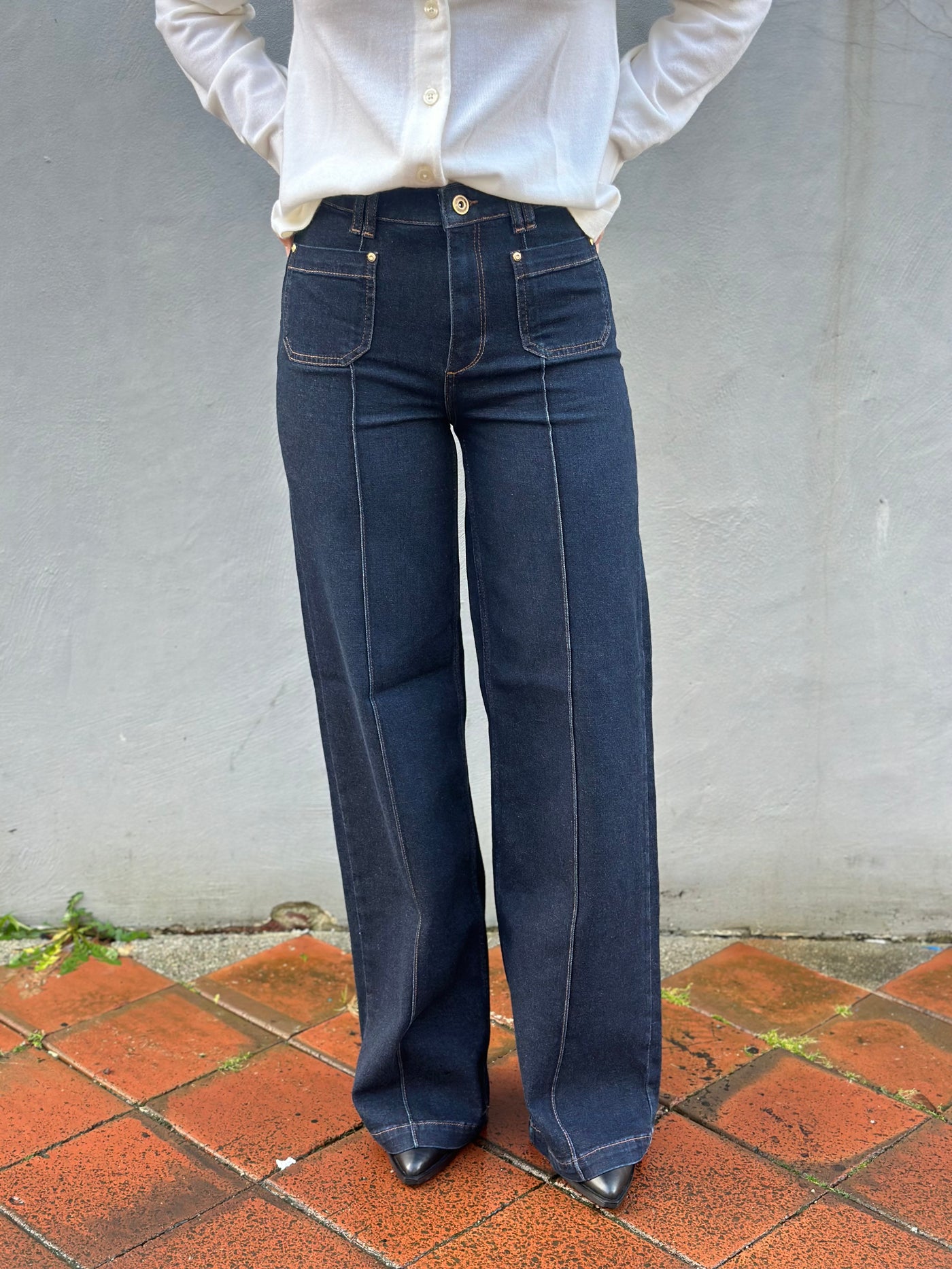 Colette Lyon Jeans Long, Dark Blue