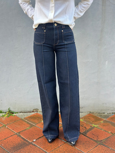 Colette Lyon Jeans Long, Dark Blue