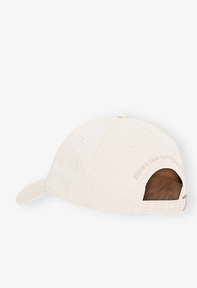 Washed Cotton Canvas Cap , Emb Egret