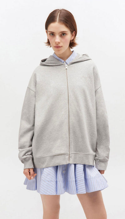 Isoli Teddy Oversized Zip Hoodie, Paloma Melange