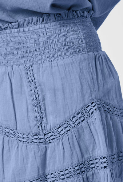 Robby S Voile Skirt , Smoke Blue