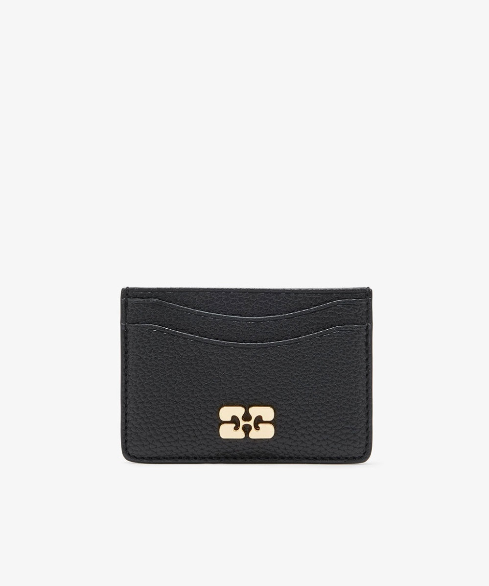 Bou Card Holder Grained , Gold Black