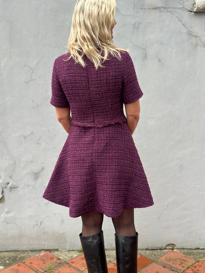 Dottie Mini Dress, Burgundy