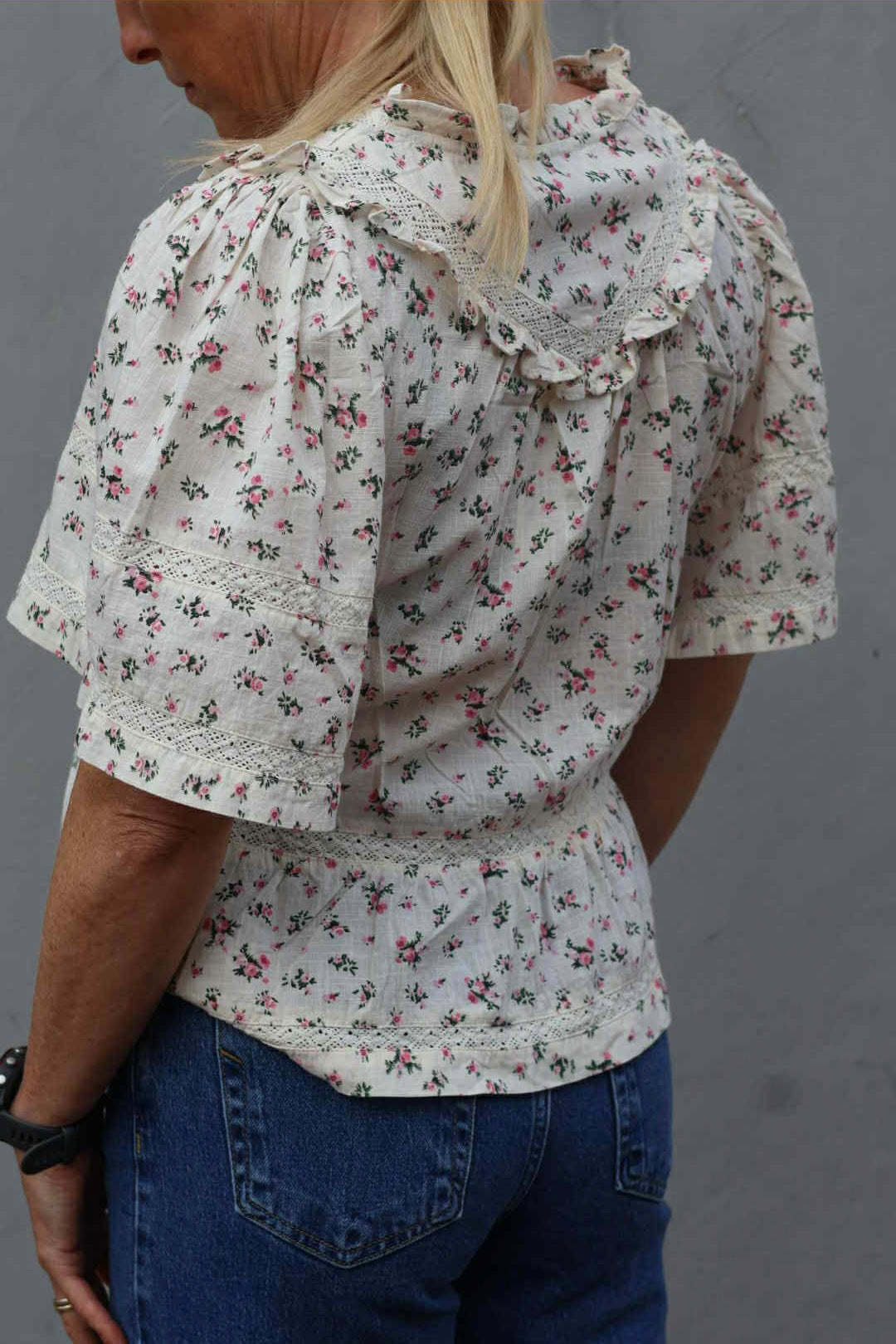 Evienne Floral Blush Top, Rose