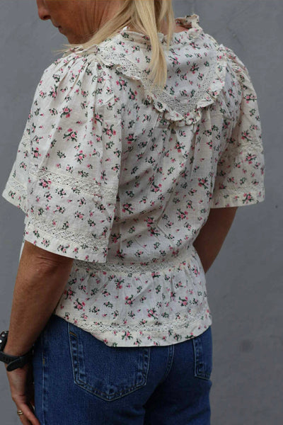 Evienne Floral Blush Top, Rose