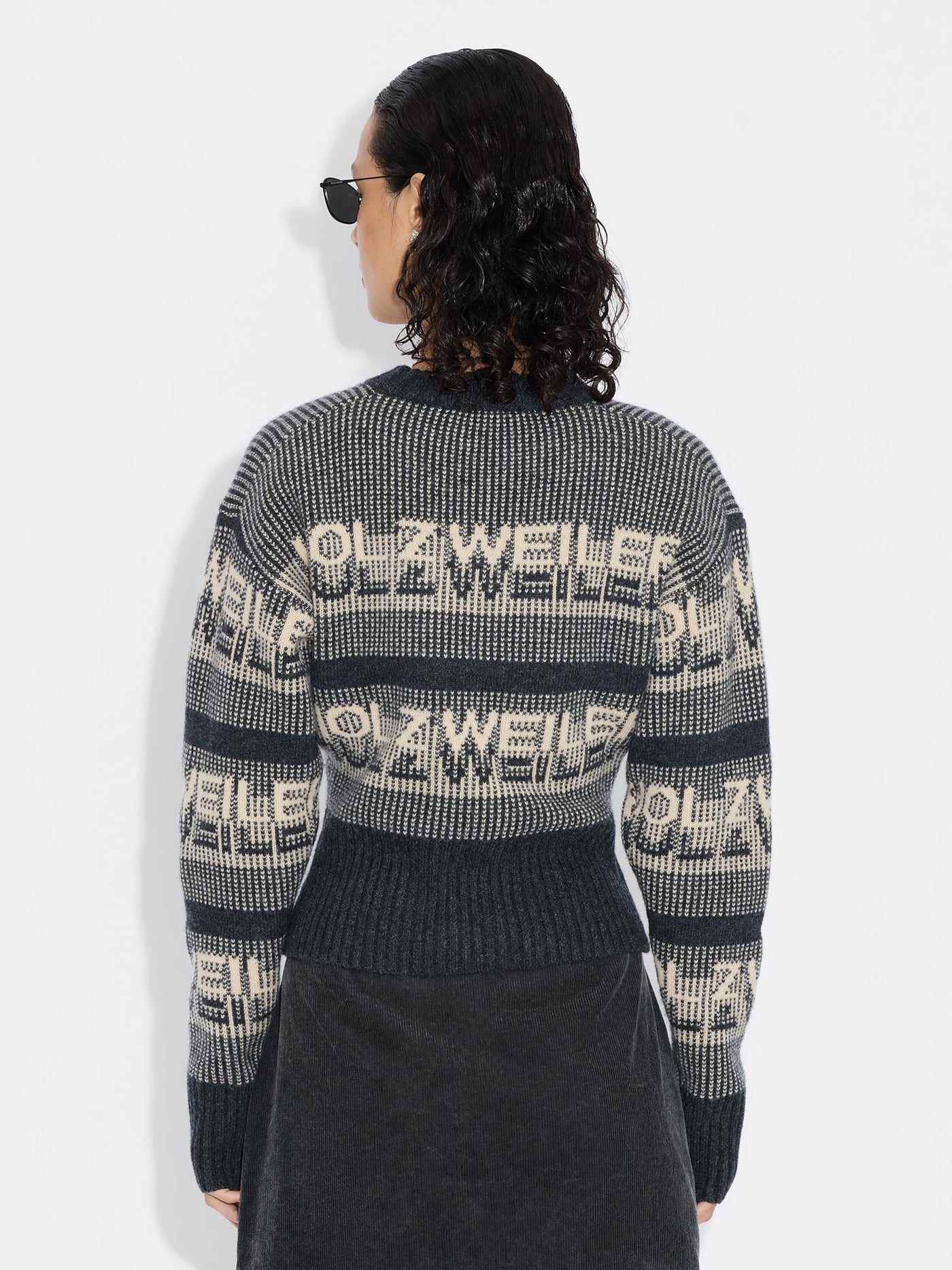 Ski Cropped Crew Dk. Grey