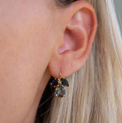 Petite Timo Earrings Gold Black Golden Combo