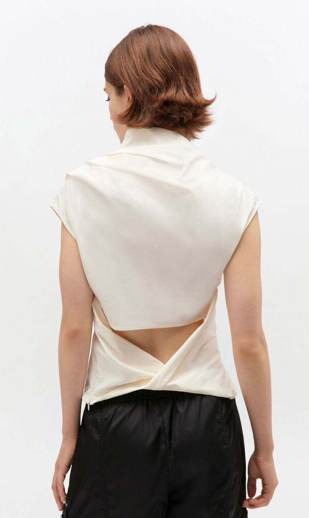 Strech Cotton Ruched Top, Erget