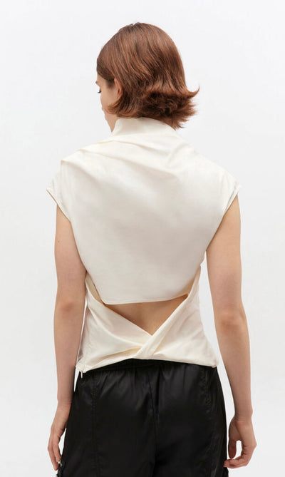 Strech Cotton Ruched Top, Erget