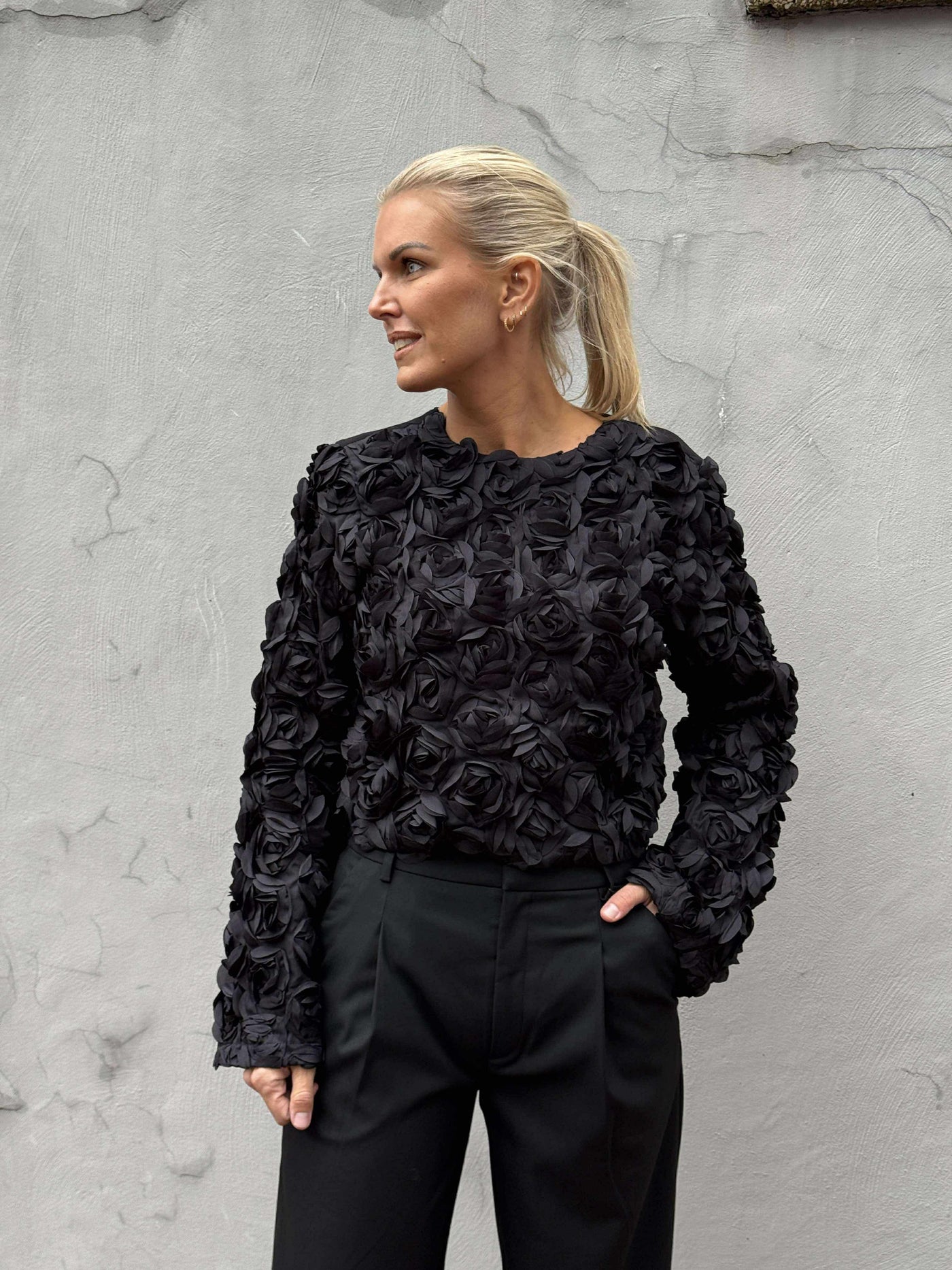 Ingrid Blouse, Black