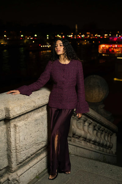 Stasya Jacket , Burgundy