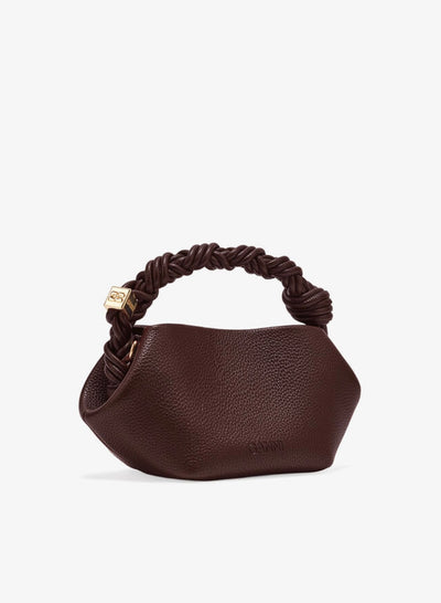 Ganni Bou Bag Mini Grained , Chicory Coffee