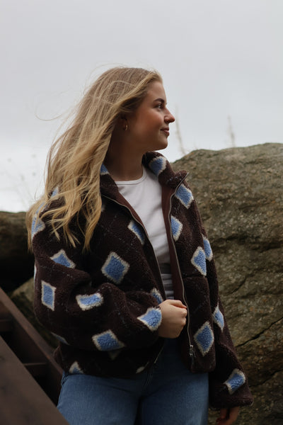 Rype Fleece Jacket, Brown Mix