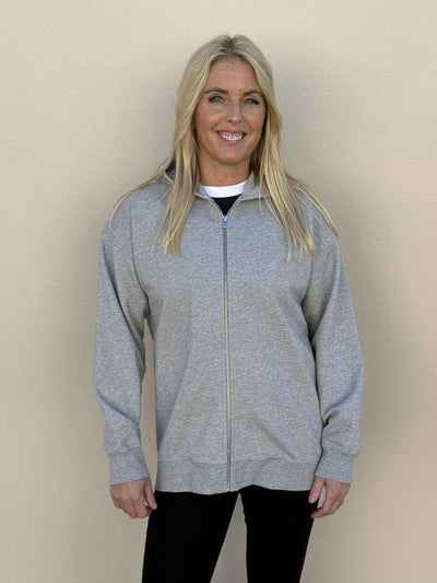 Isoli Teddy Oversized Zip Hoodie, Paloma Melange