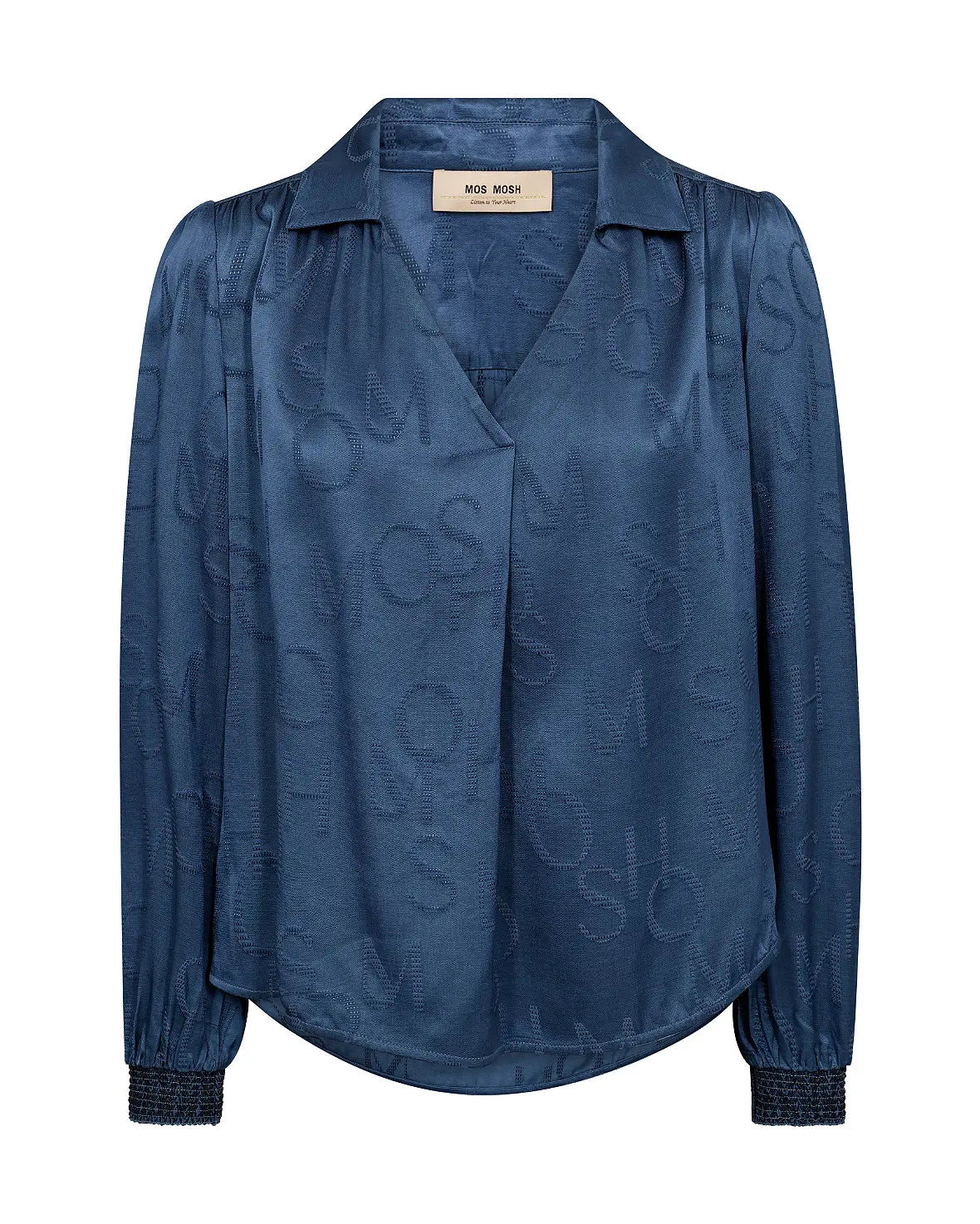 Aldo Monogram Blouse, Ensign Blue