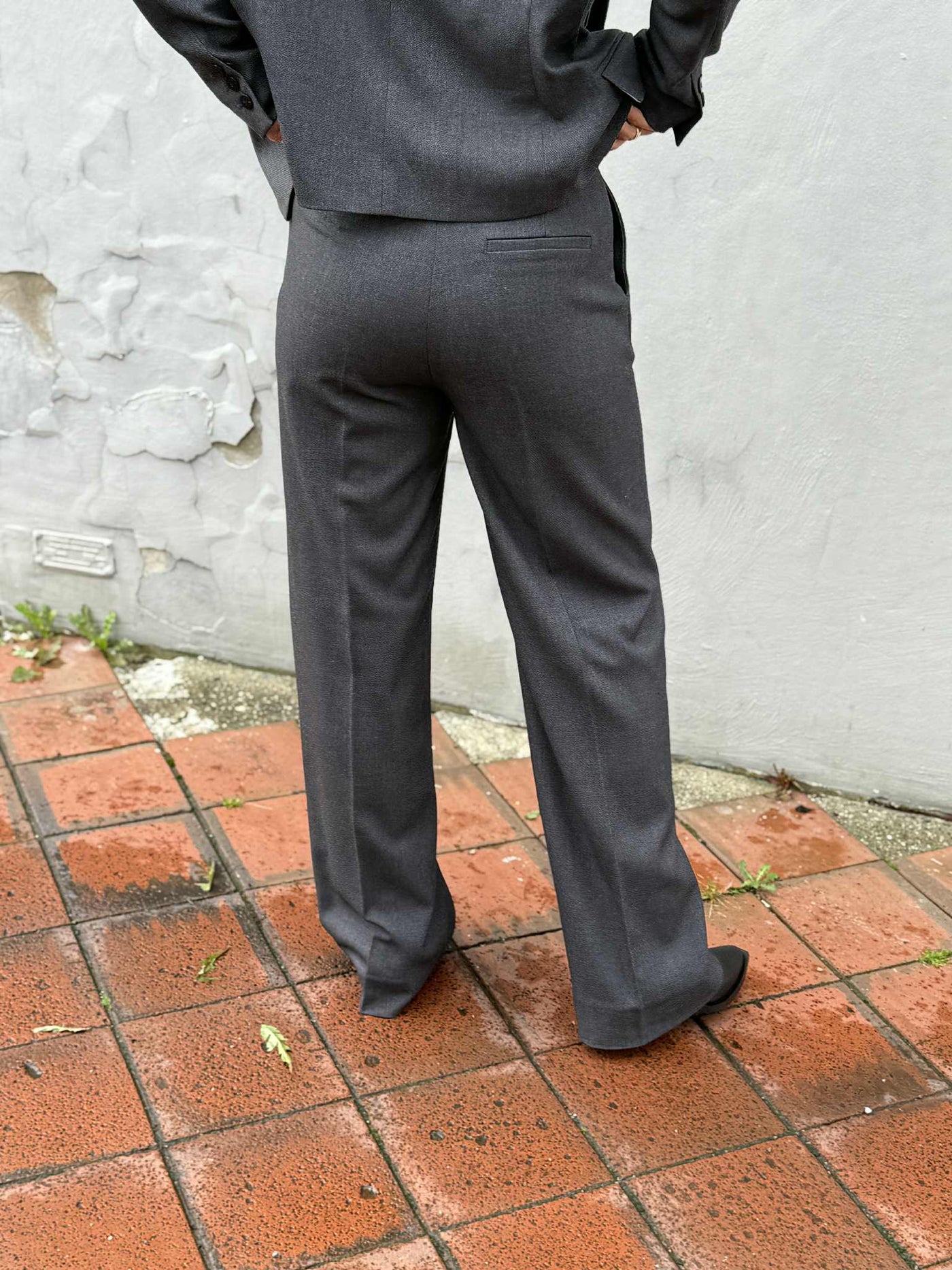 Tailor Wide Pant, Med.Grey