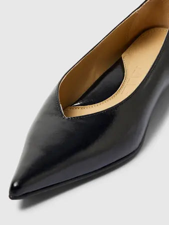 Isla Leather Pump, Black