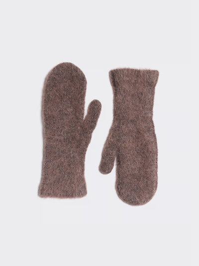 Tine Fluffy Mitteers, Dk Brown