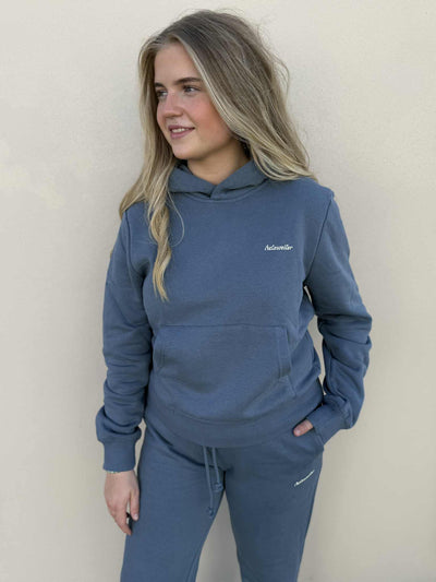 W Regular Hoodie, Blue