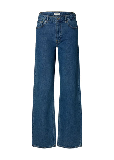 Wide Bea-Kori HW Jeans, Medium Blue