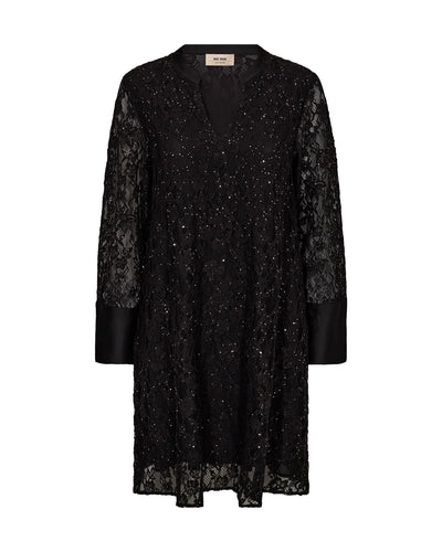 Yeni Lace Sequin Dress, Black