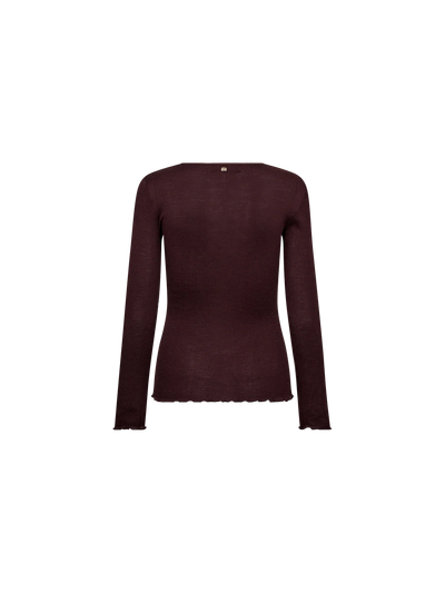 Elaibe O-LS Seamless Tee, Fudge