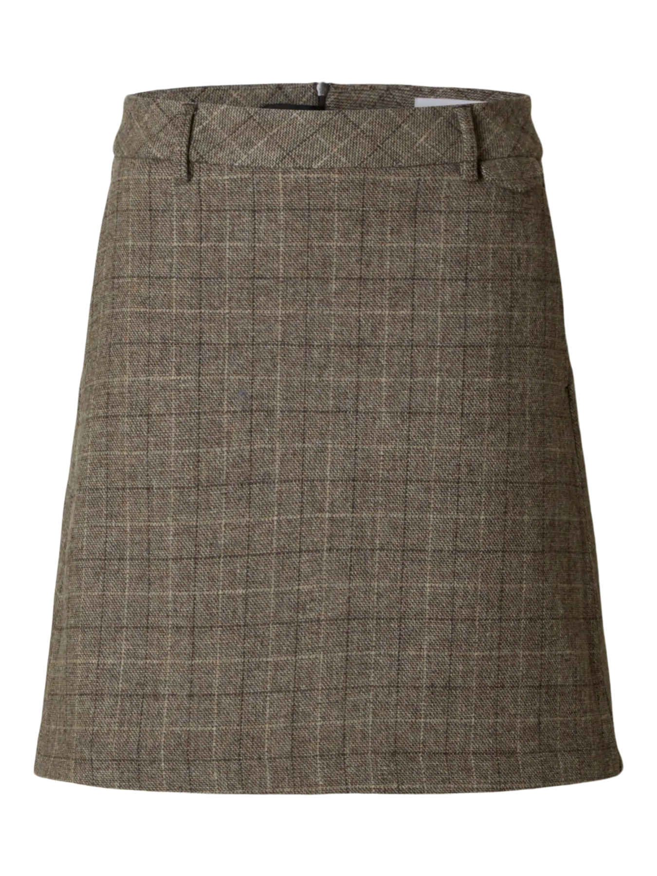 Sille Ula Short HW Skirt, Delicioso/Checks