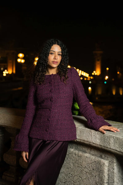 Stasya Jacket , Burgundy