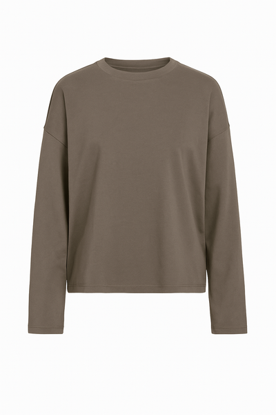 Mocca L/S Regular Fit Top, Morel