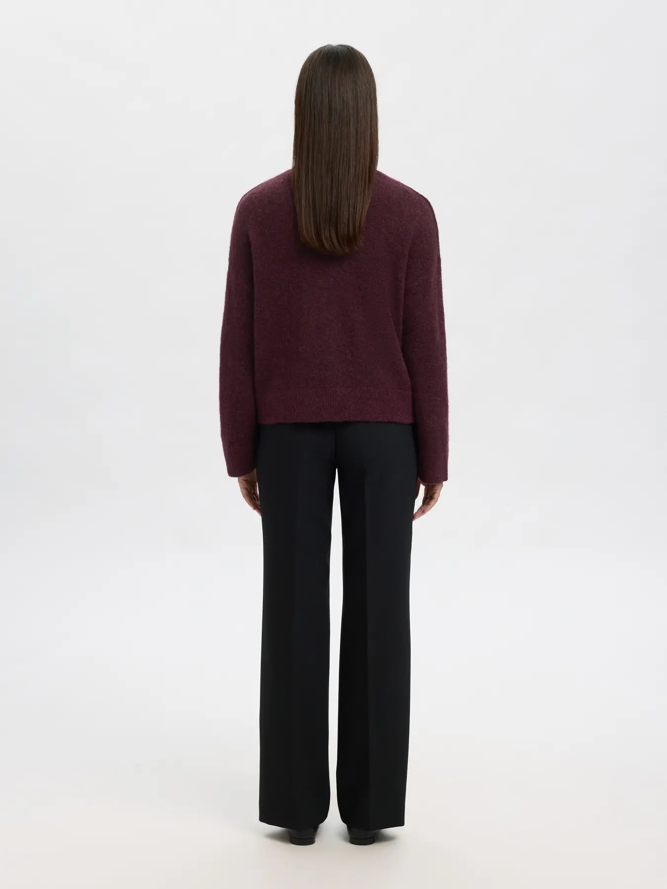 Sia Ras LS Knit Zipper Cardigan, , Fig/Melange
