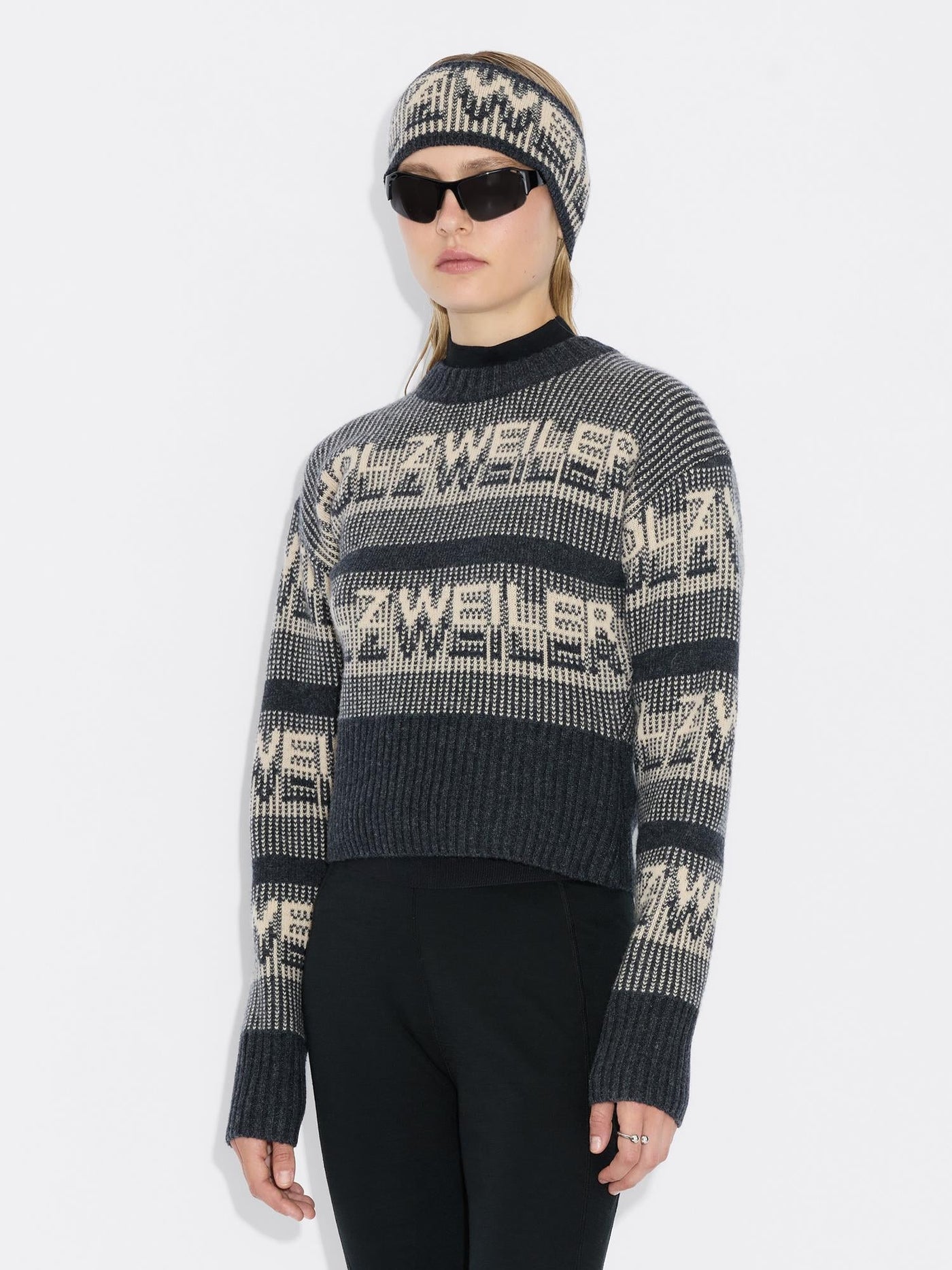 Ski Cropped Crew Dk. Grey