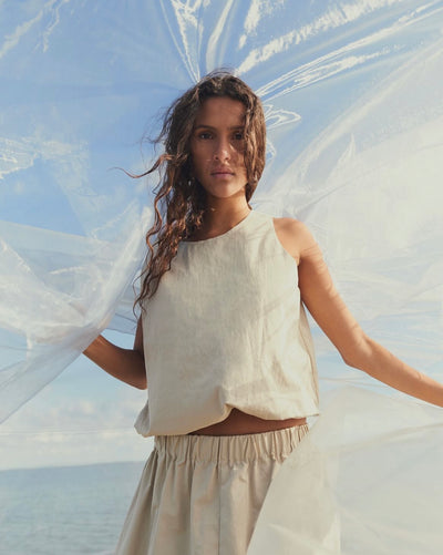 Lea 1 Top, Beige