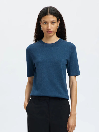 Lura 2/4 Knit o-neck, Key Laargo/Tonal Lure