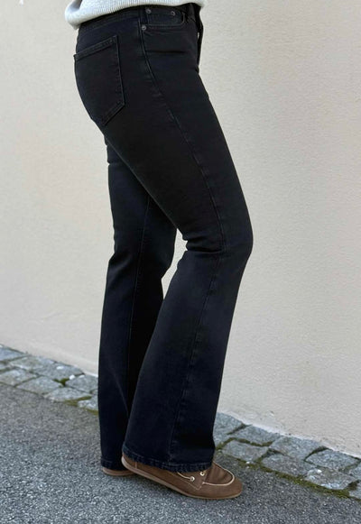 W Low Jeans, Black Washed