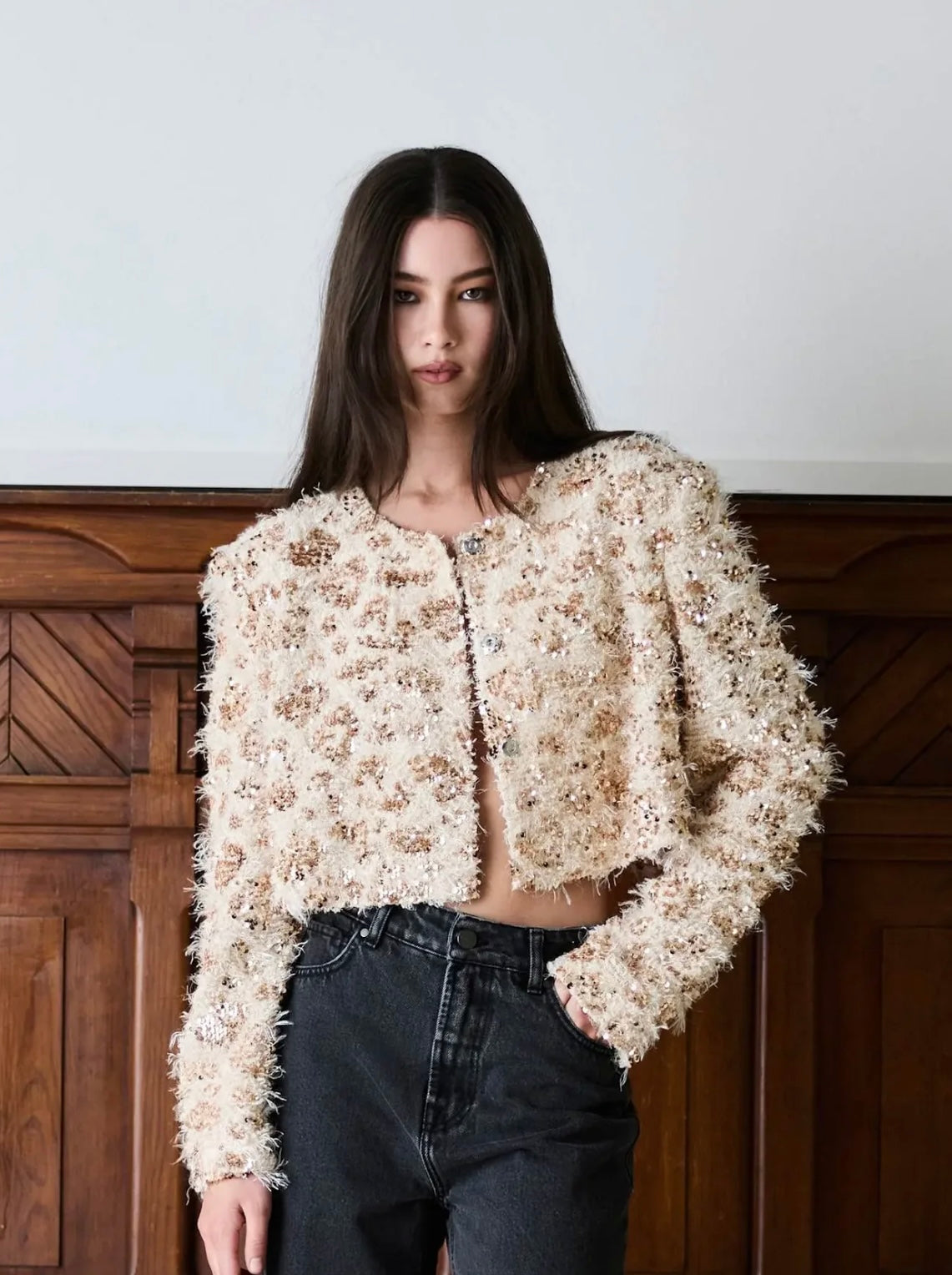 Glitz Jacket, Cream
