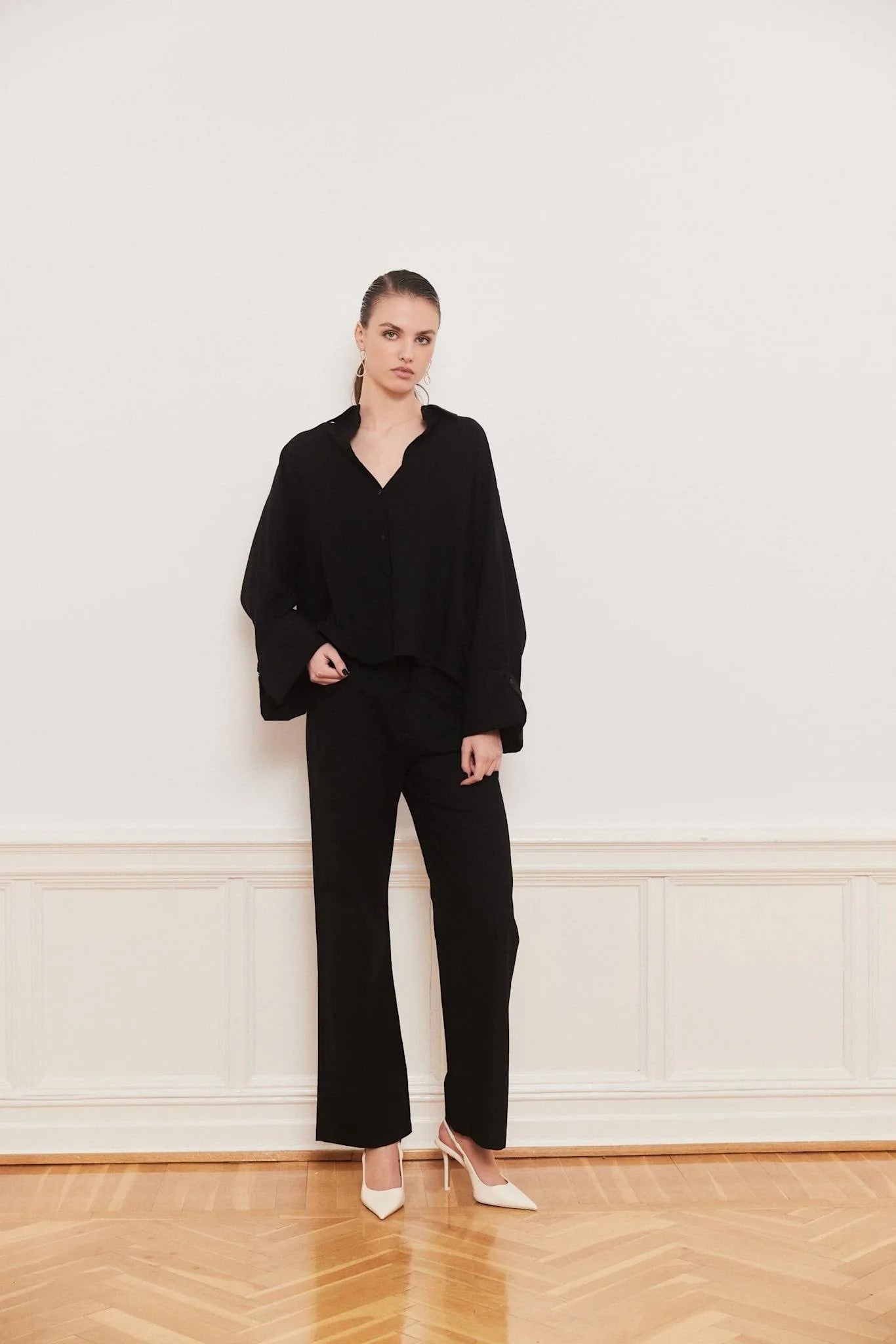 Reign Linen Pants, Black