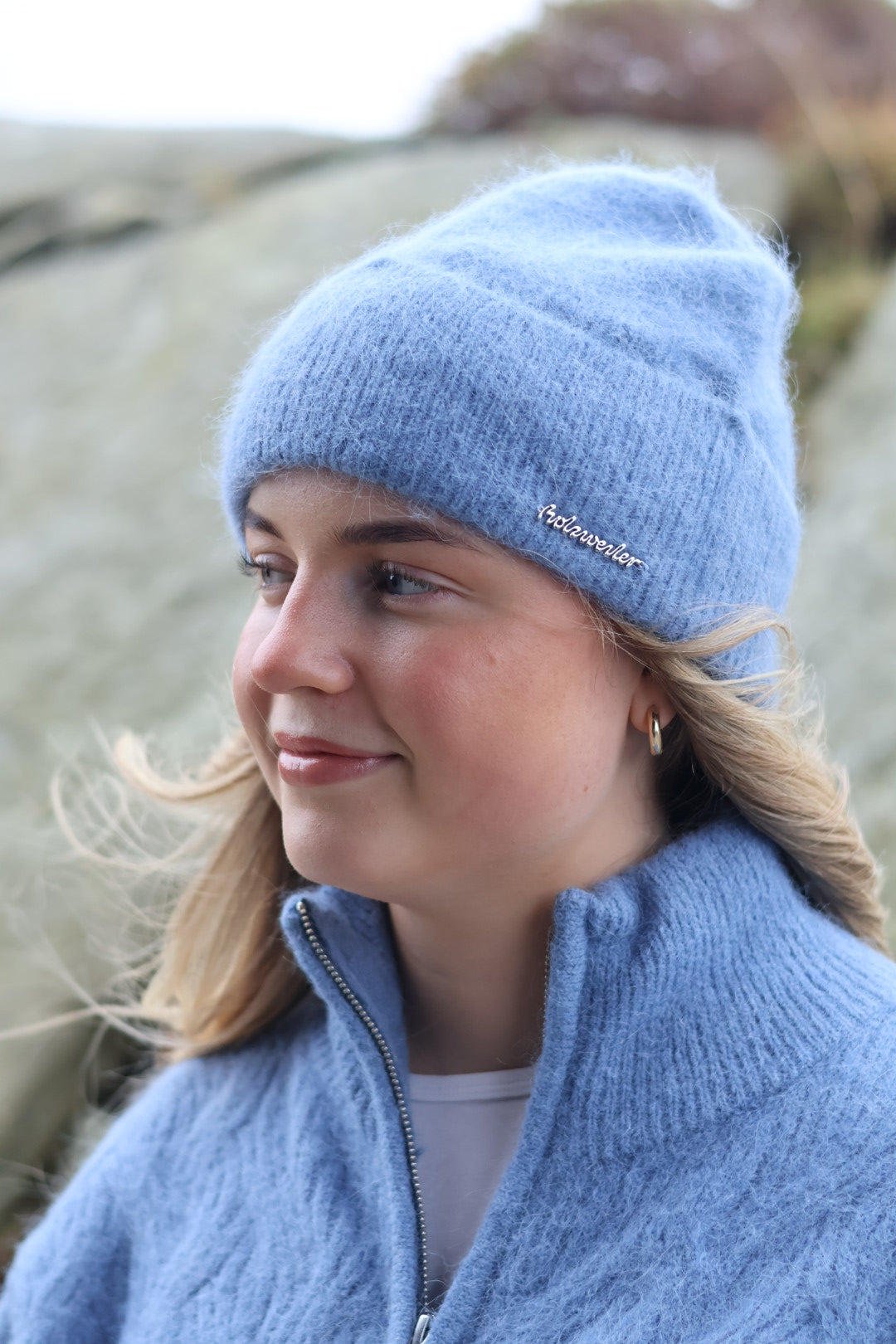 Tine Fluffy Beanie, Lt. Blue