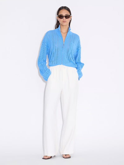 Tine Crochet Cardigan, Blue