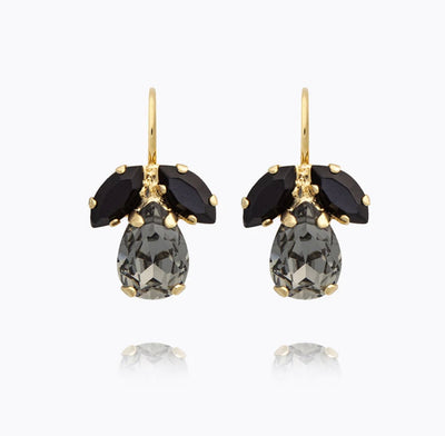 Petite Timo Earrings Gold Black Golden Combo