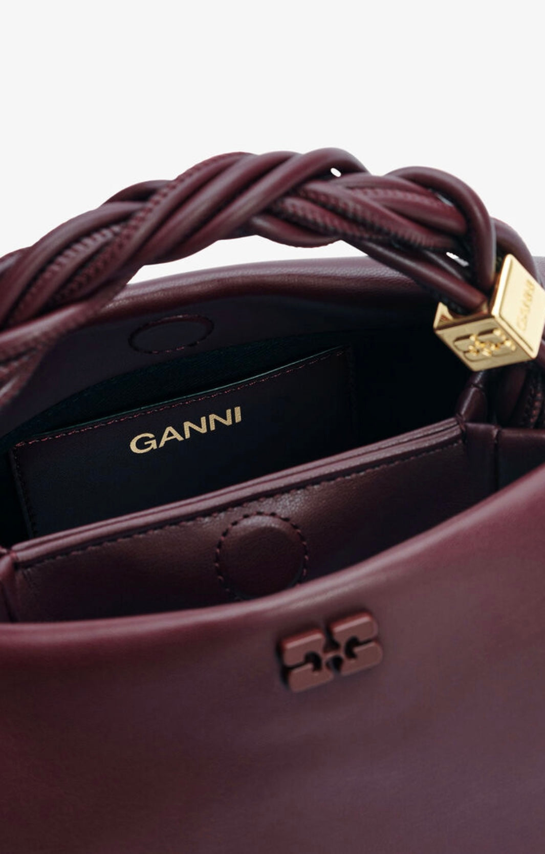 Ganni Bou Bag Small, Burgundy