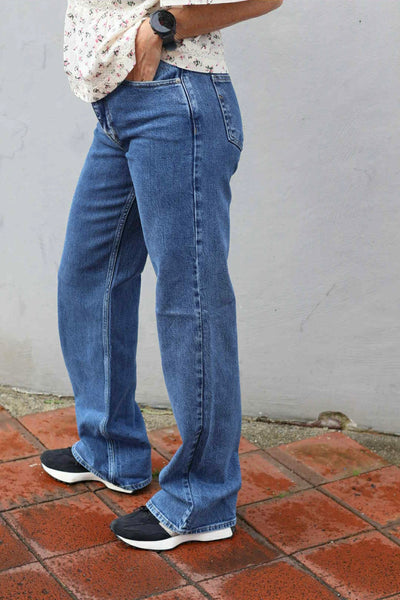 Wide Bea-Kori HW Jeans, Medium Blue