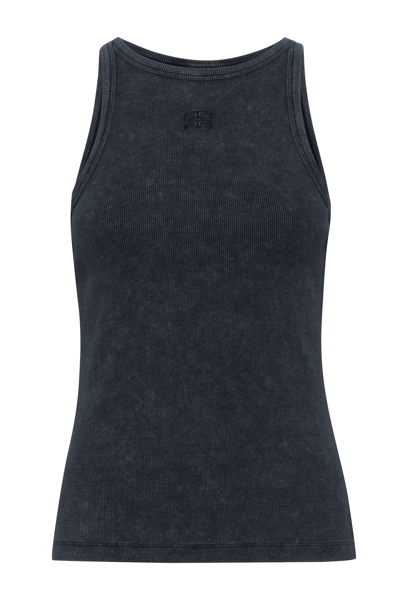 Drew Washed Logo Tank, Grey Washed
