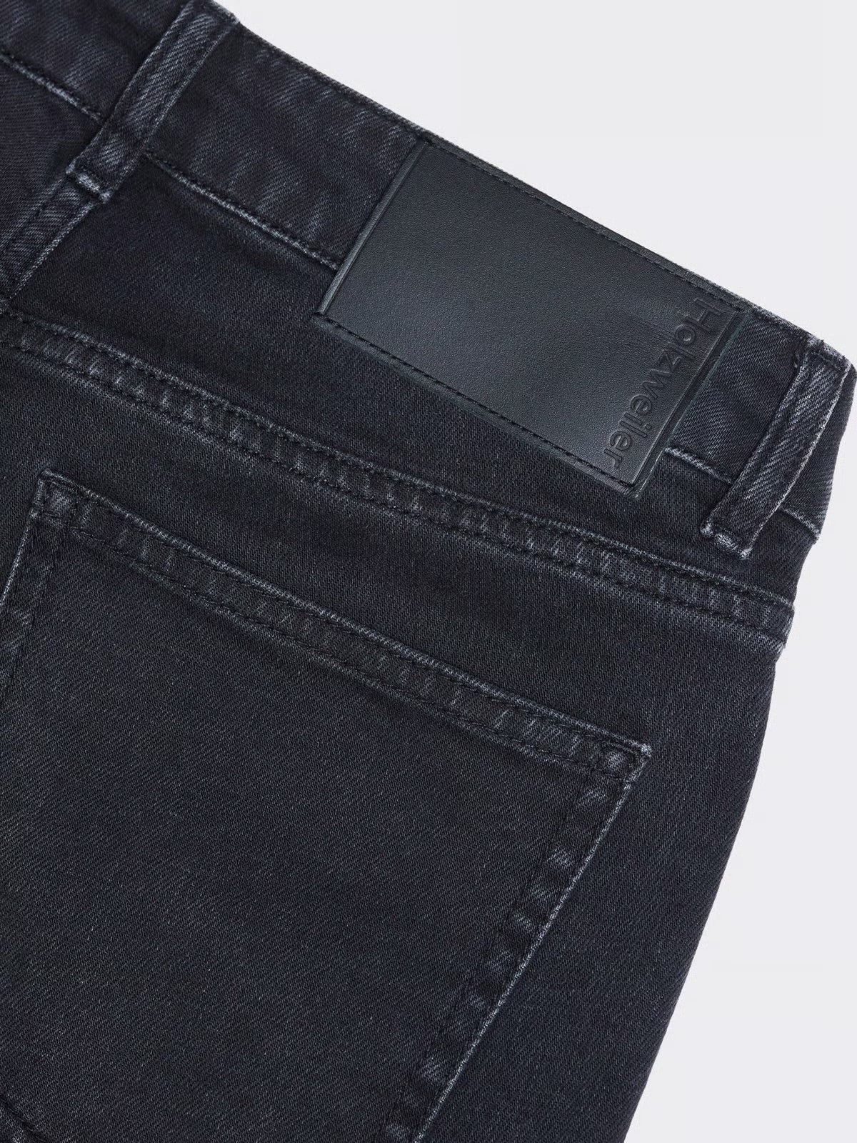 W Low Jeans, Black Washed