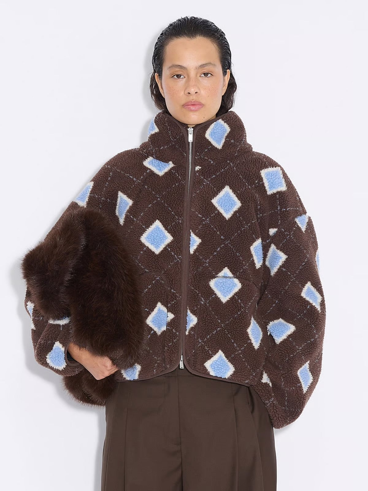 Rype Fleece Jacket, Brown Mix