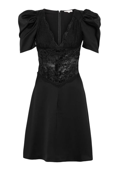Francis Lace Mini Dress, Black