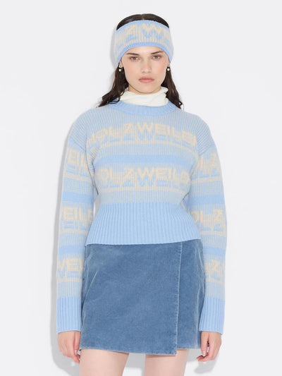Ski Cropped Crew Lt. Blue