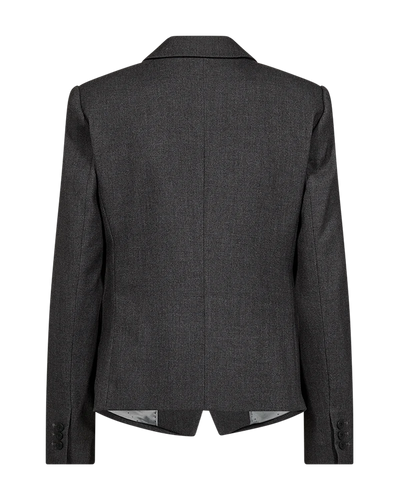 Tailor Double Breasted Short Blazer, Grey