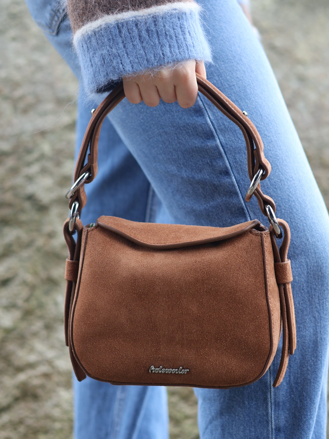 Bud Sued Bag Mini, Camel