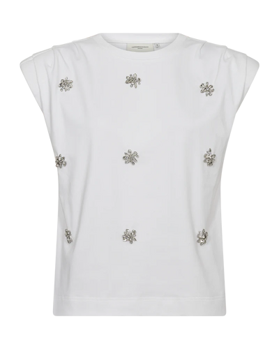Muse Tee Crystals, Bright White